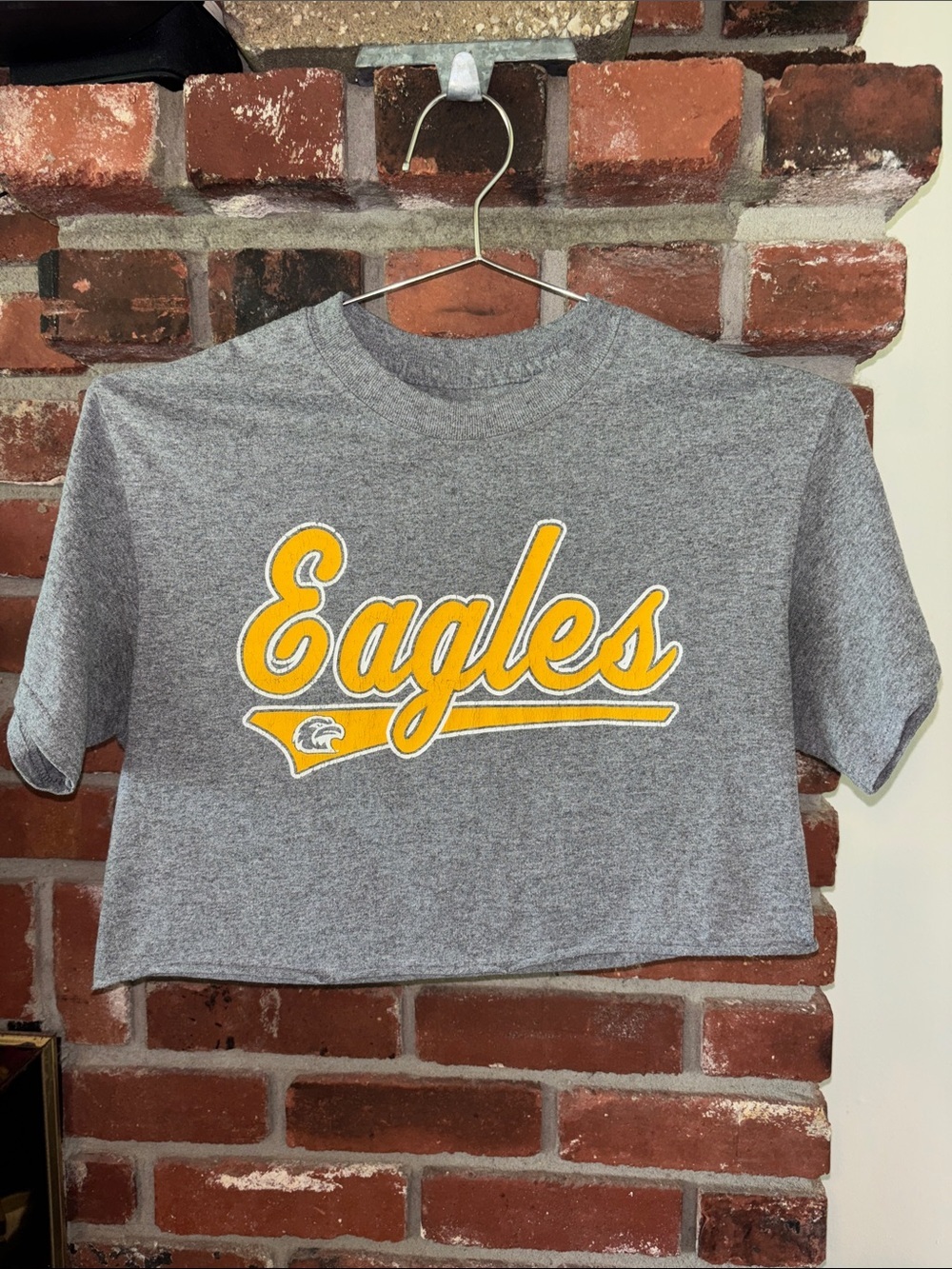 Vintage Eagles // Crop Graphic Athletic Tee Size Small